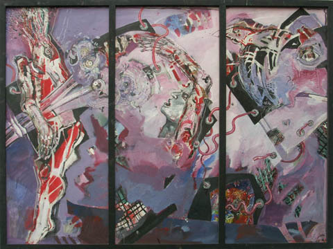 Apokalypse, 2002, Acryl, 180 x 120 cm
