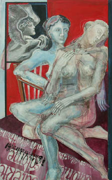 Methomorphie, 2004, Acryl, 80 x 160 cm
