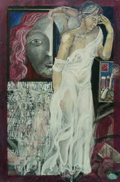 Besinnung, 2005, Acryl, 80 x 160 cm

