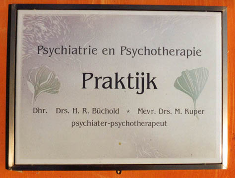 Emailschild für einen Arzt in Holland (60 x 40 cm)

