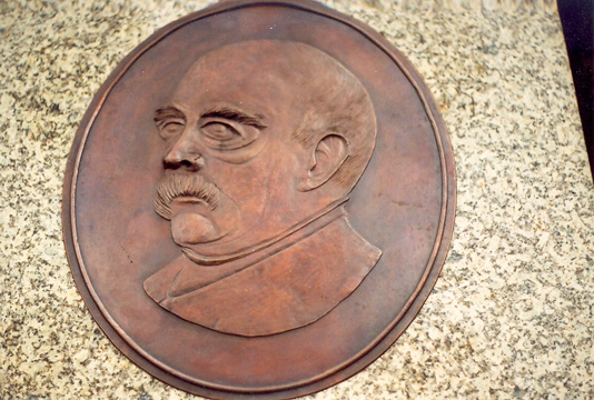 Otto von Bismarck, Erinnerungstafel in Elsterberg
